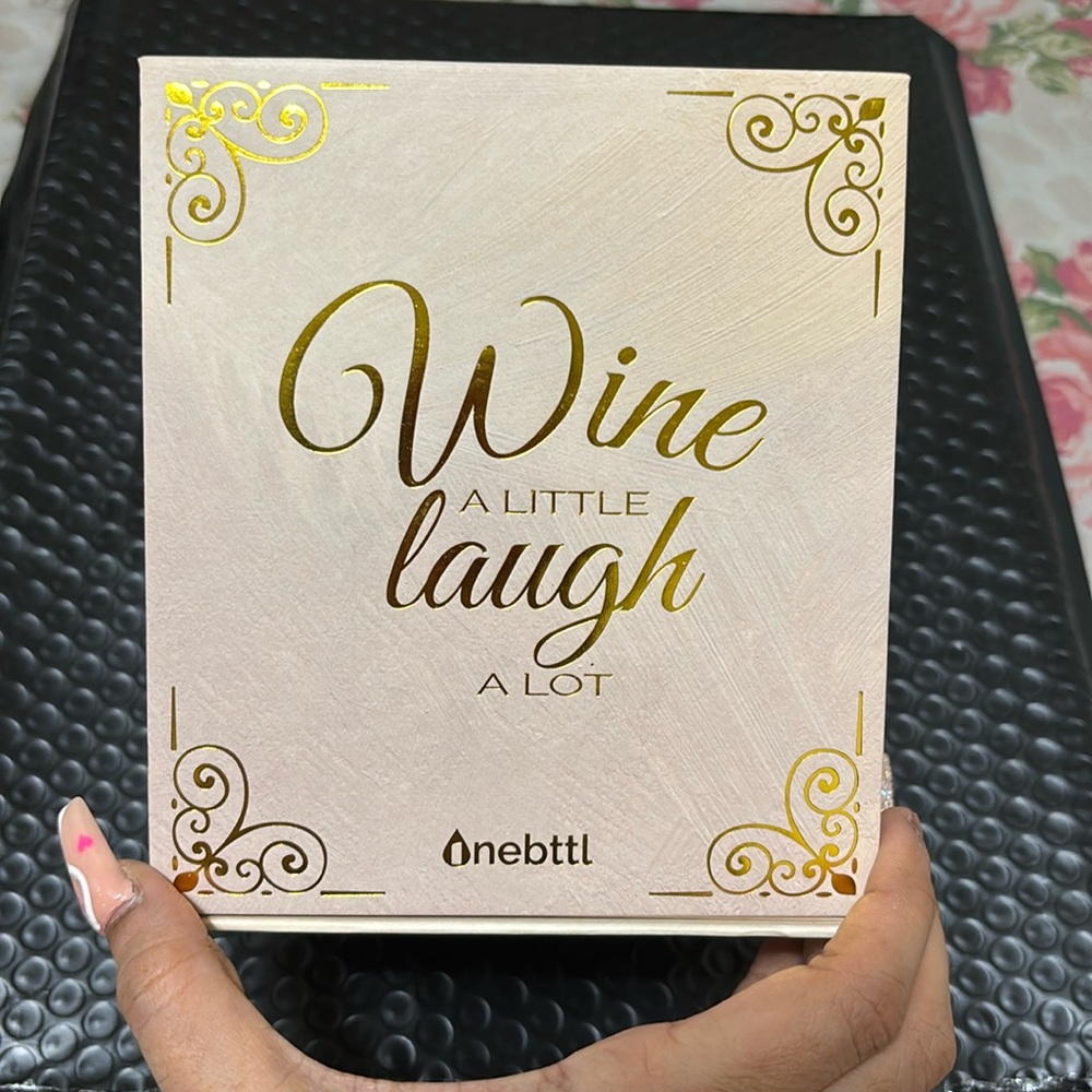 Virgo Wine a little laugh a lot  wine glass new